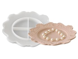 Molde silicona plato labrado europeo